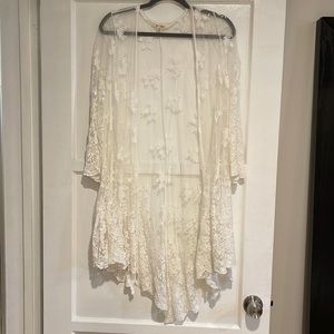 Sheer Floral Lace Cardigan